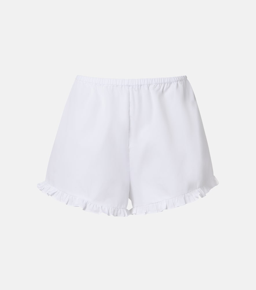 Frill Cotton Poplin Shorts