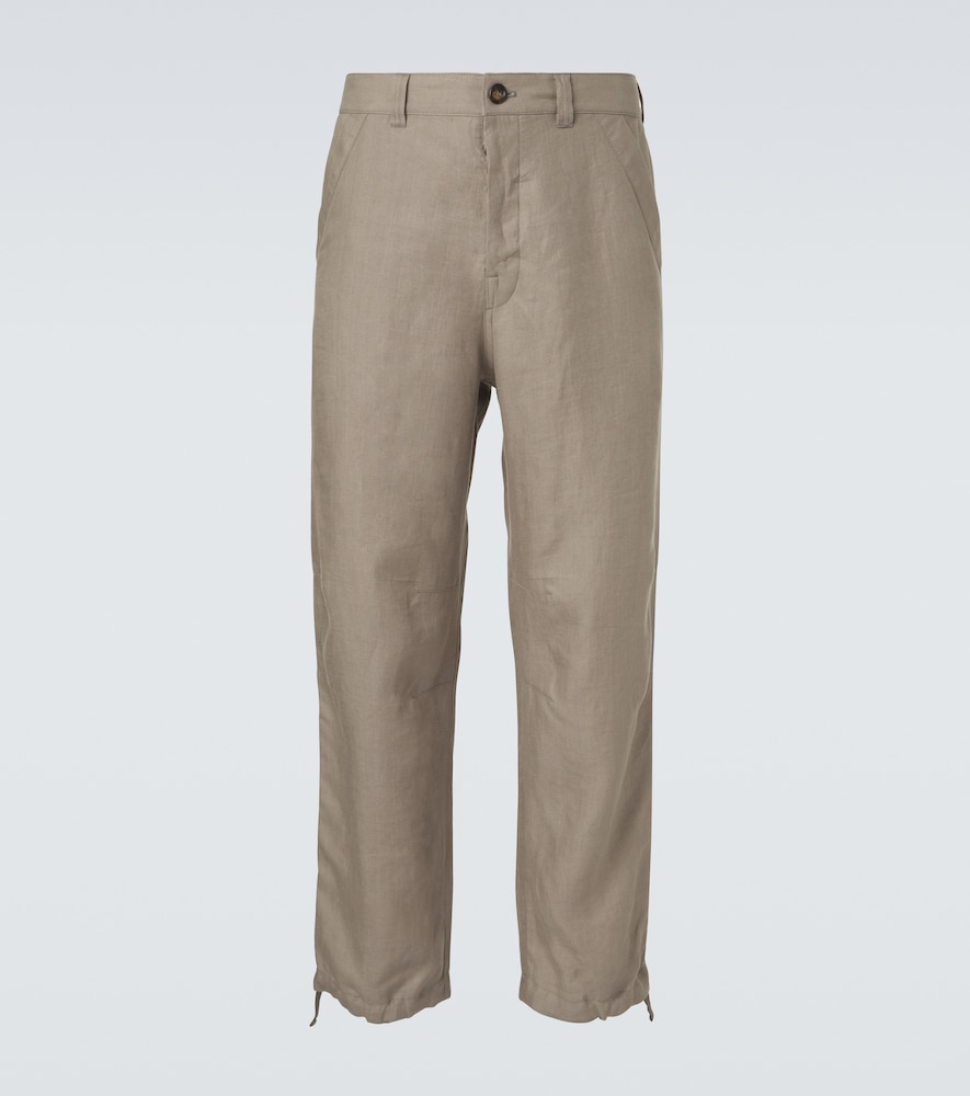 Tailored Linen Trouser by Brunello Cucinelli