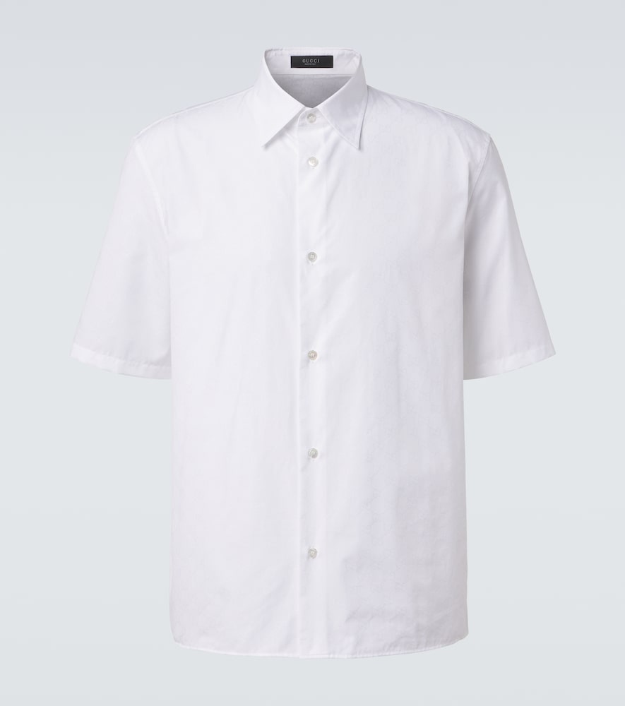 Camicia GG in popeline di cotone