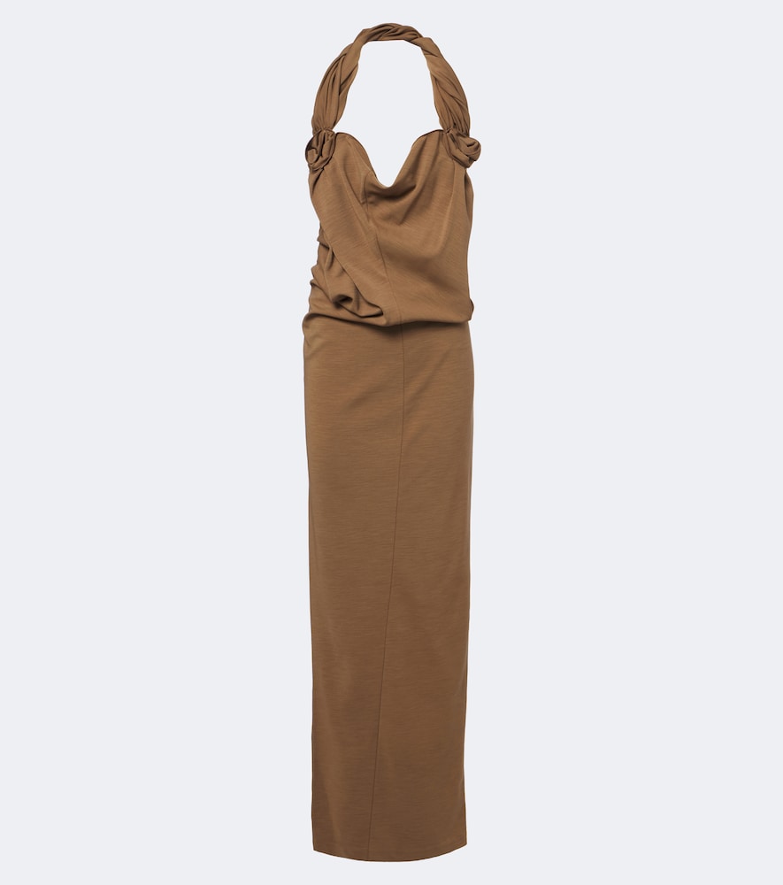 Verzierter Kaftan aus einem Seidengemisch