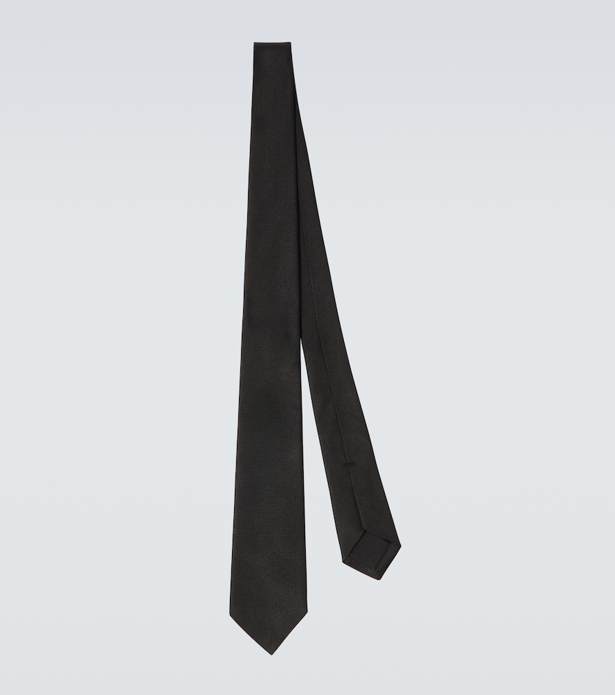 The Row Juno真丝领带 In Black
