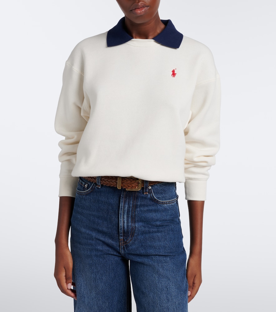 Polo Ralph Lauren Cotton-Blend Jersey Polo Sweatshirt