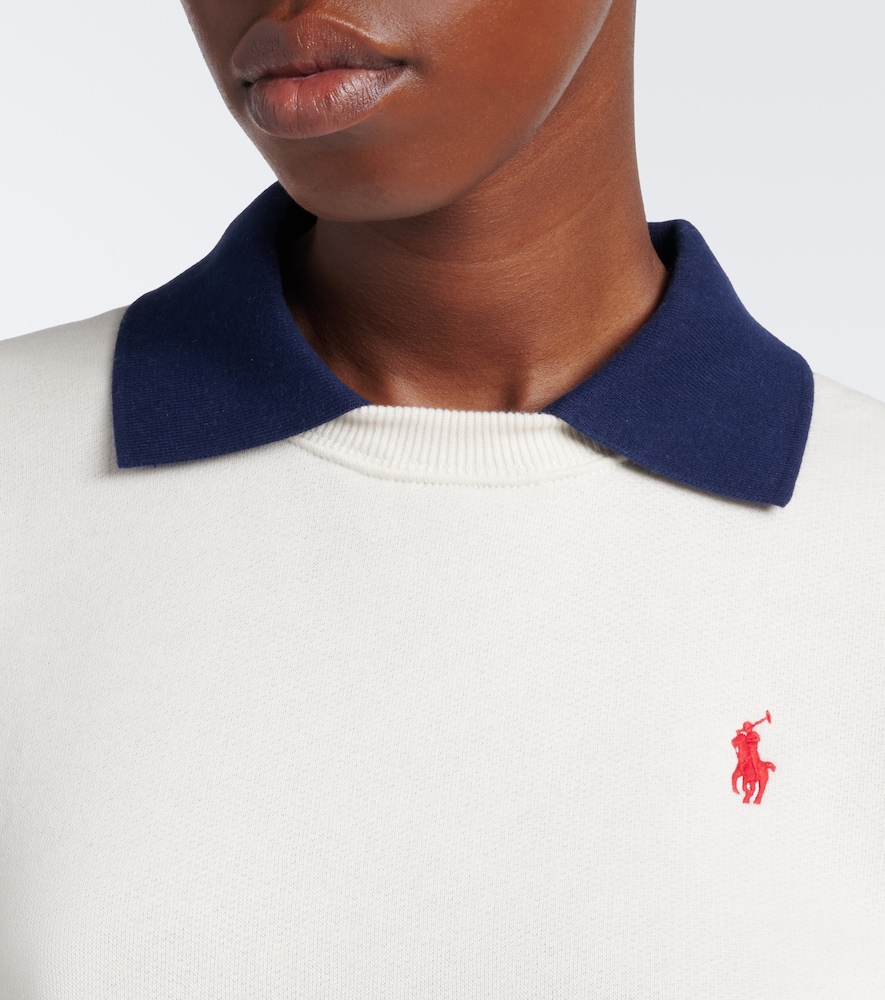 Polo Ralph Lauren Cotton-Blend Jersey Polo Sweatshirt