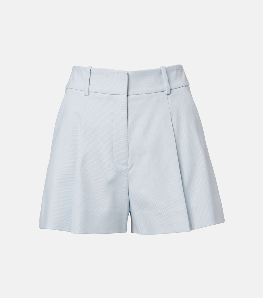 Veronica Beard Women's Blue Craig Cotton-Blend Twill Shorts UK Size 4 - Mytheresa