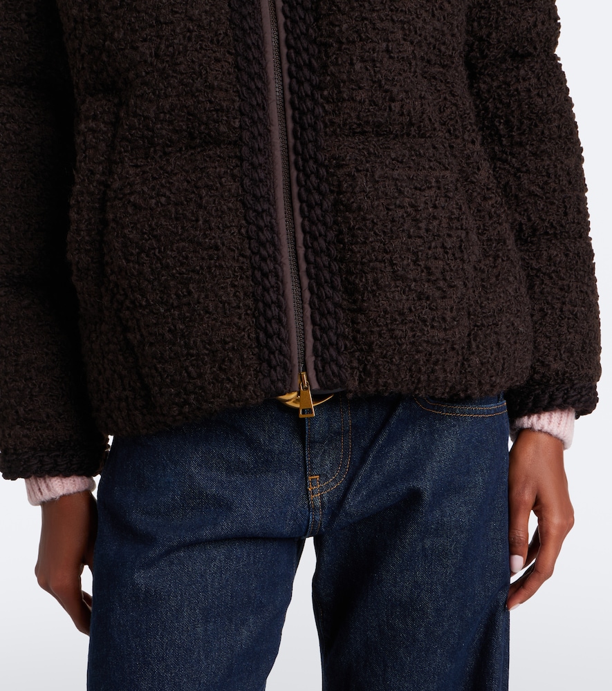 Cristallin Wool-Blend Teddy Down Jacket