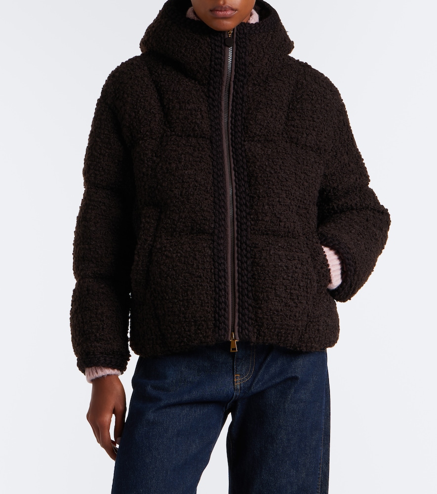Cristallin Wool-Blend Teddy Down Jacket