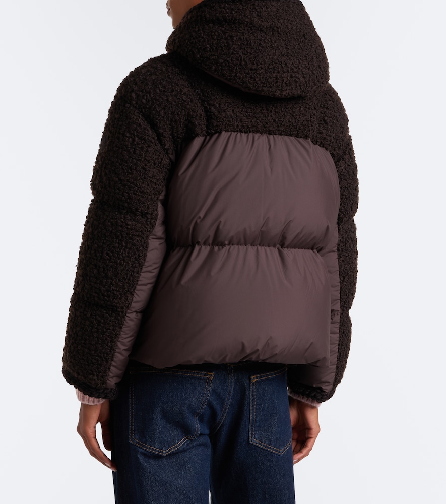 Cristallin Wool-Blend Teddy Down Jacket