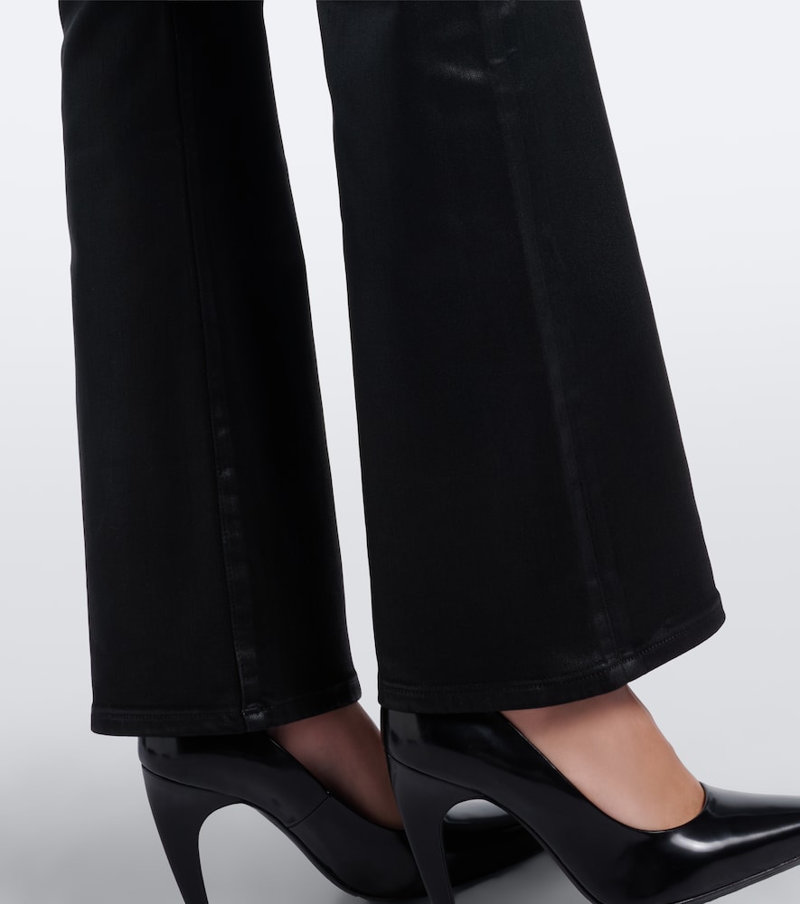 Coated Bootcut Jeans