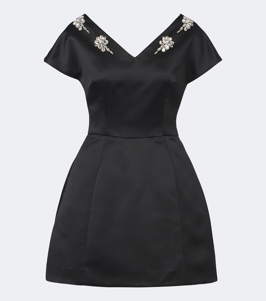 Verziertes Minikleid aus Satin