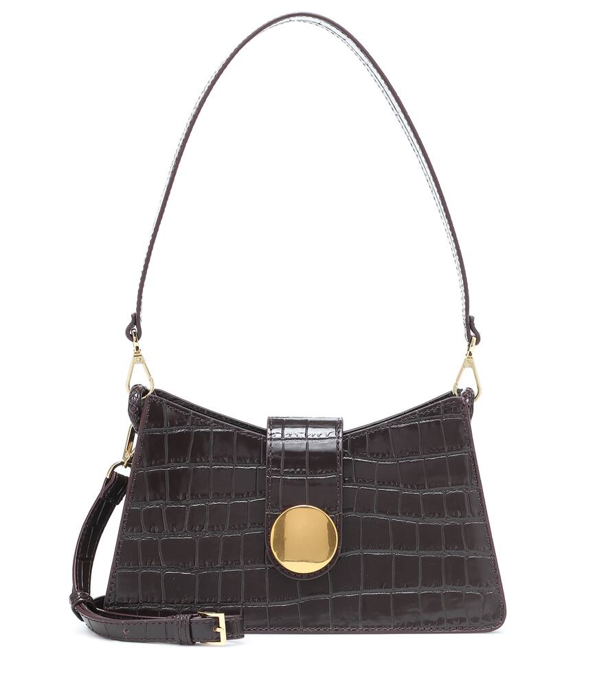 ELLEME BAGUETTE LEATHER SHOULDER BAG,P00488993