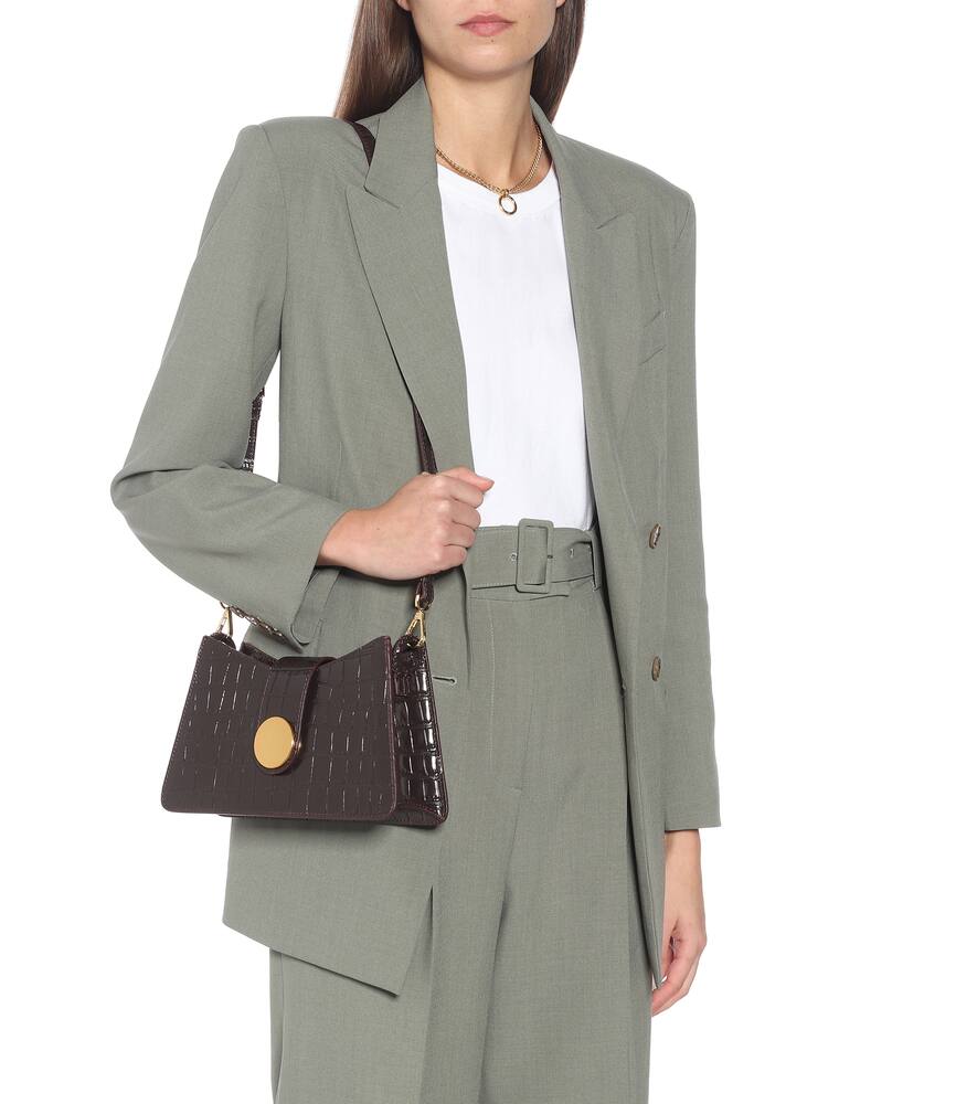 ELLEME BAGUETTE LEATHER SHOULDER BAG,P00488993