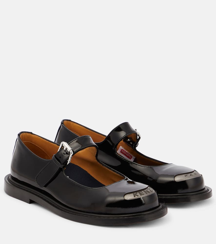 Kenzo Babies Smile En Cuir Femme Noir In Black ModeSens