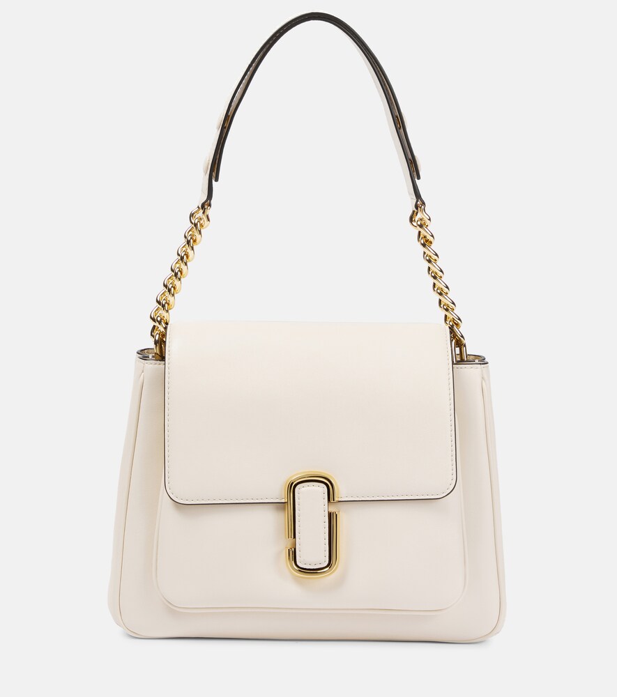 Marc Jacobs The J Marc Chain Leather Crossbody Bag In New Cloud White