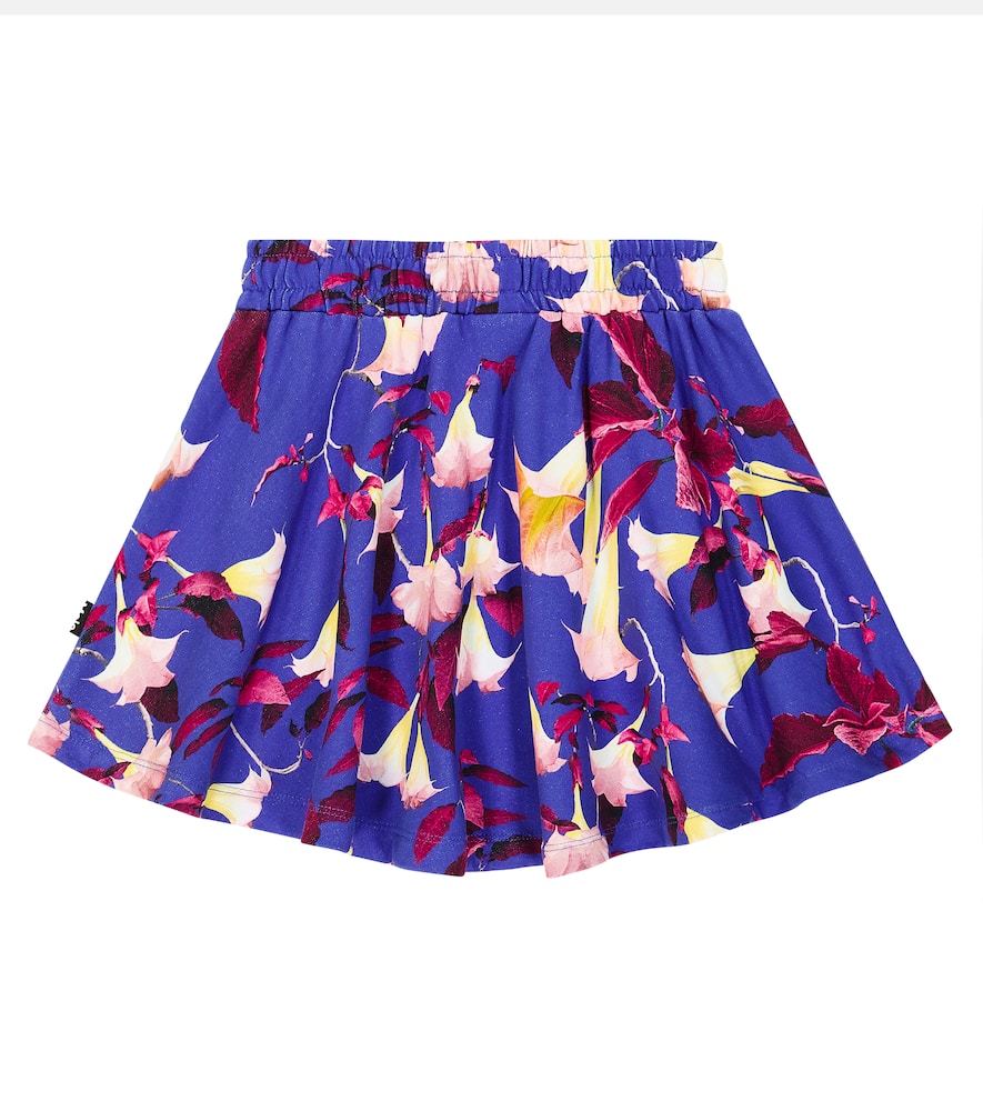 Molo Barbera Floral Cotton Skirt In Multicoloured