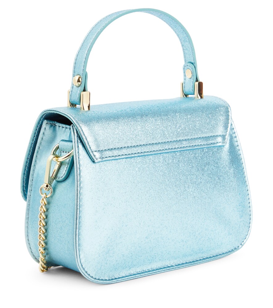  Monnalisa Monnalisa Bow-detail Faux Leather Shoulder Bag 