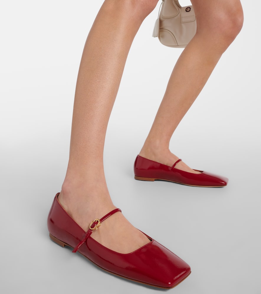 Christina Patent Leather Mary Jane Flats