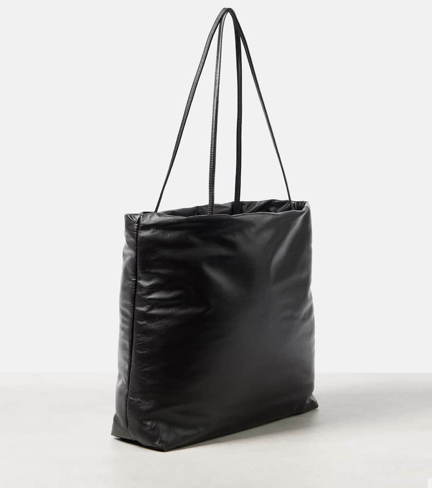The Row Leather Pim Shoulder Bag In Brown