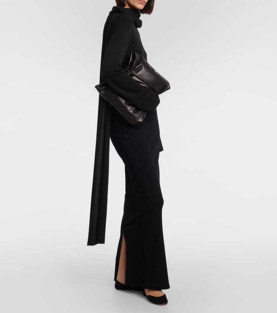 The Row Leather Pim Shoulder Bag In Brown