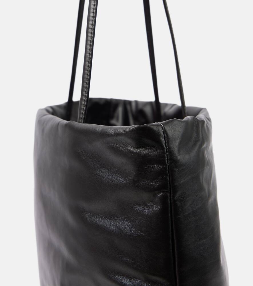 The Row Leather Pim Shoulder Bag In Brown