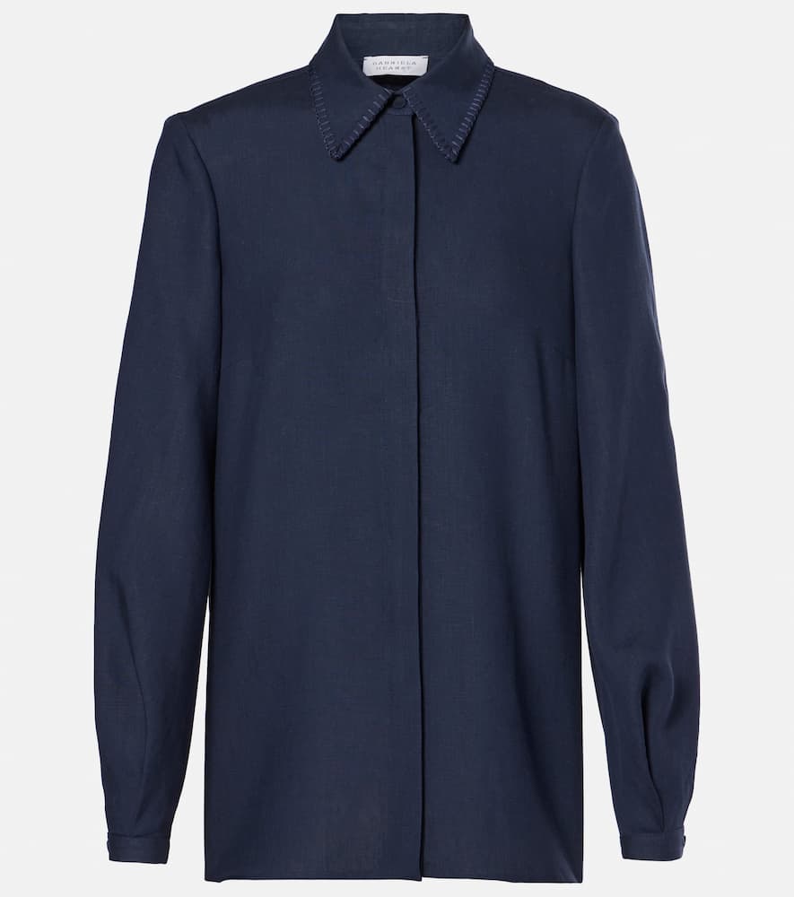 Gabriela Hearst Delmer linen top