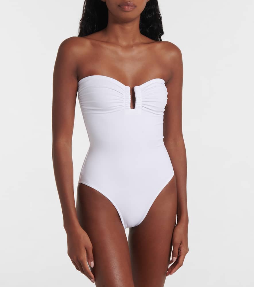 Eres Cassiopée Bandeau Swimsuit In White