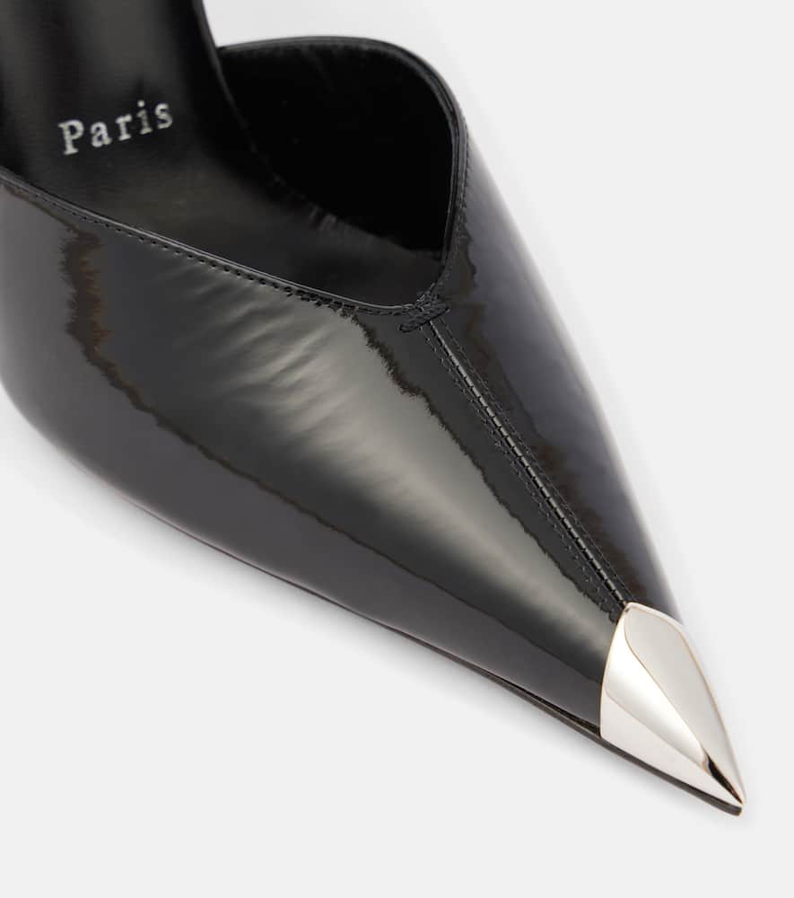 Christian Louboutin Lock Me Up 100 Embellished Leather Pumps In Schwarz