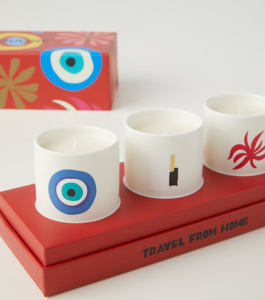  Assouline Assouline Travel From Home Mini Set Of 3 Scented Candles 