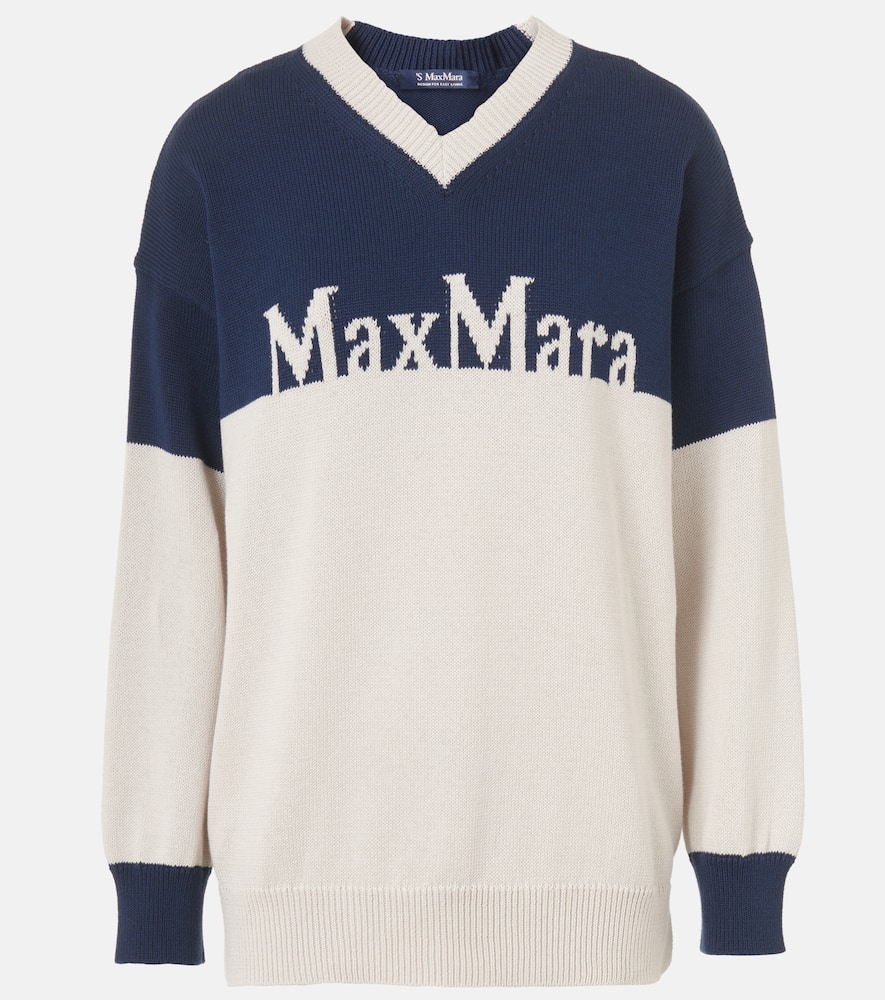 S Max Mara Luigi Cotton Sweater In Multicoloured