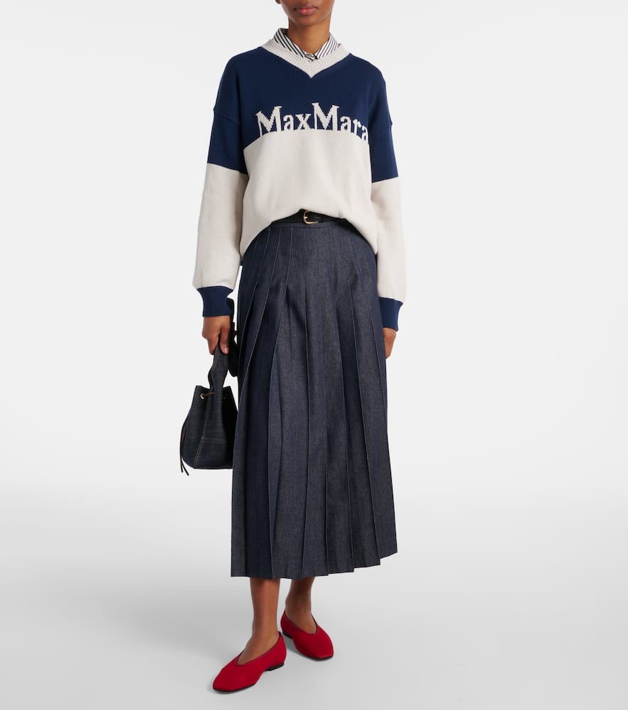 S Max Mara Luigi Cotton Sweater In Multicoloured