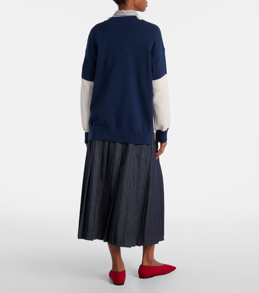 S Max Mara Luigi Cotton Sweater In Multicoloured