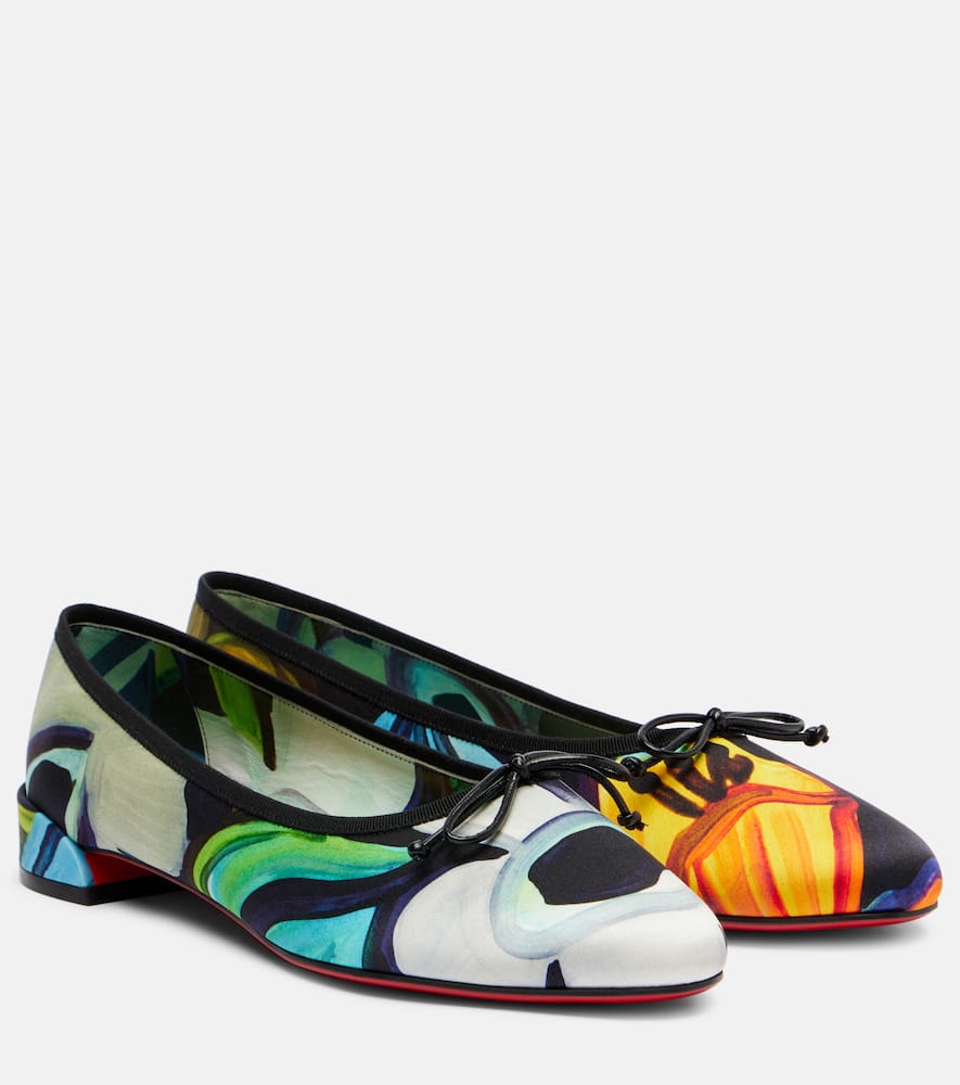 Sweetie Jane satin crêpe ballet flats