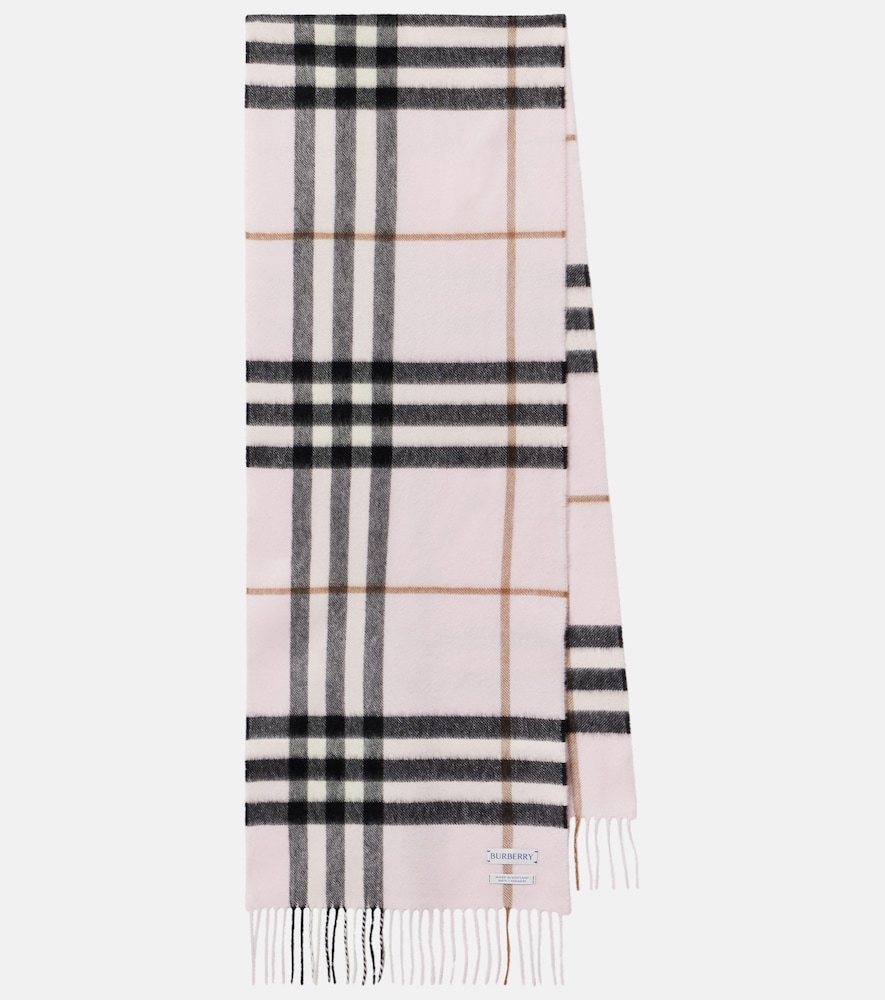 Burberry Check cashmere scarf