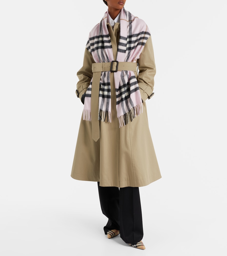 Burberry Burberry Check cashmere scarf