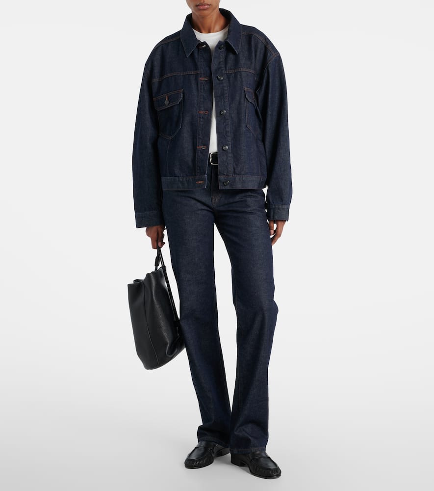 The Row Ness Selvedge Denim Jacket In Blue