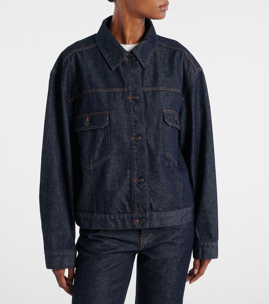 The Row Ness Selvedge Denim Jacket In Blue