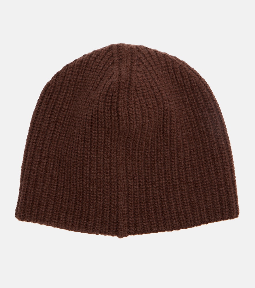 Jacquemus Espiral Logo Wool Beanie In Brown