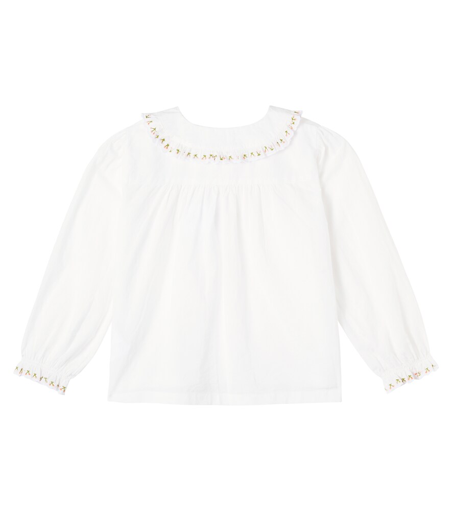  Bonpoint Bonpoint Bestickte Bluse Janeke Aus Baumwolle 
