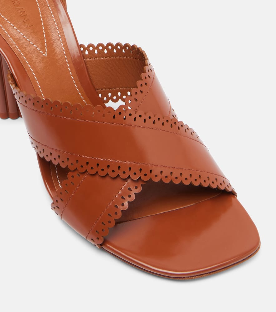 Zimmermann Eddie 85 Leather Sandals In Brown