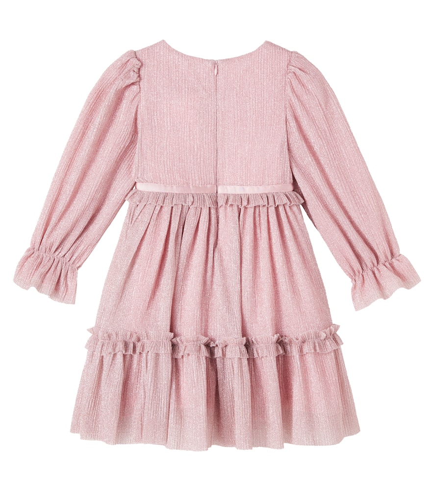 Patachou Bow-detal Ruffled Dress In Pink