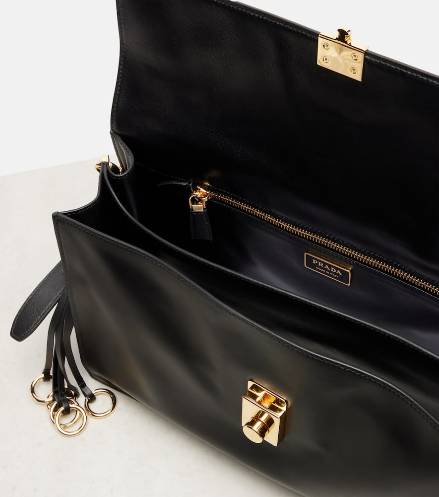 Prada Soft Sound Large Leather Shoulder Bag