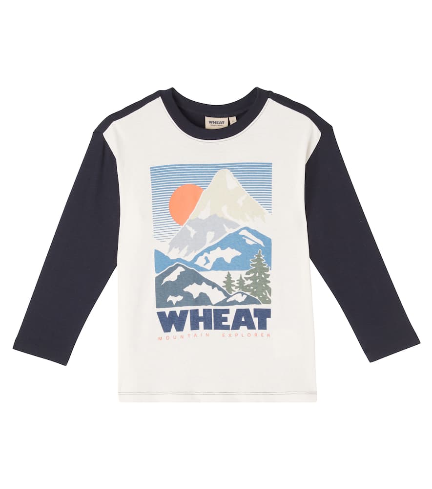 Wheat Bedrucktes Longsleeve Beck Aus Baumwolle In White