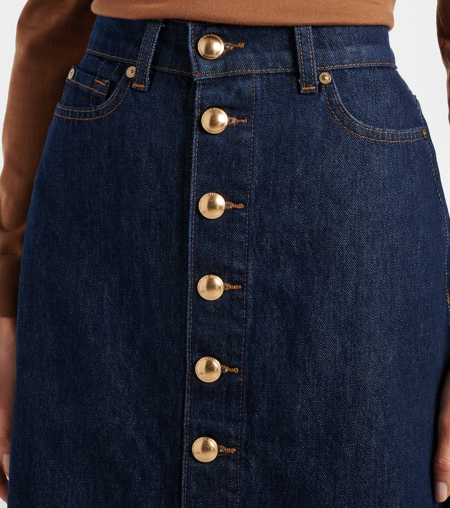  7 For All Mankind 7 For All Mankind Maxirock Aus Denim 
