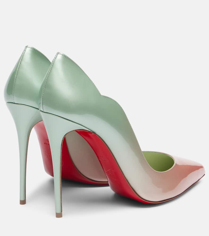 Christian Louboutin Hot Chick 100 Ombre Patent Leather Pumps In Multi