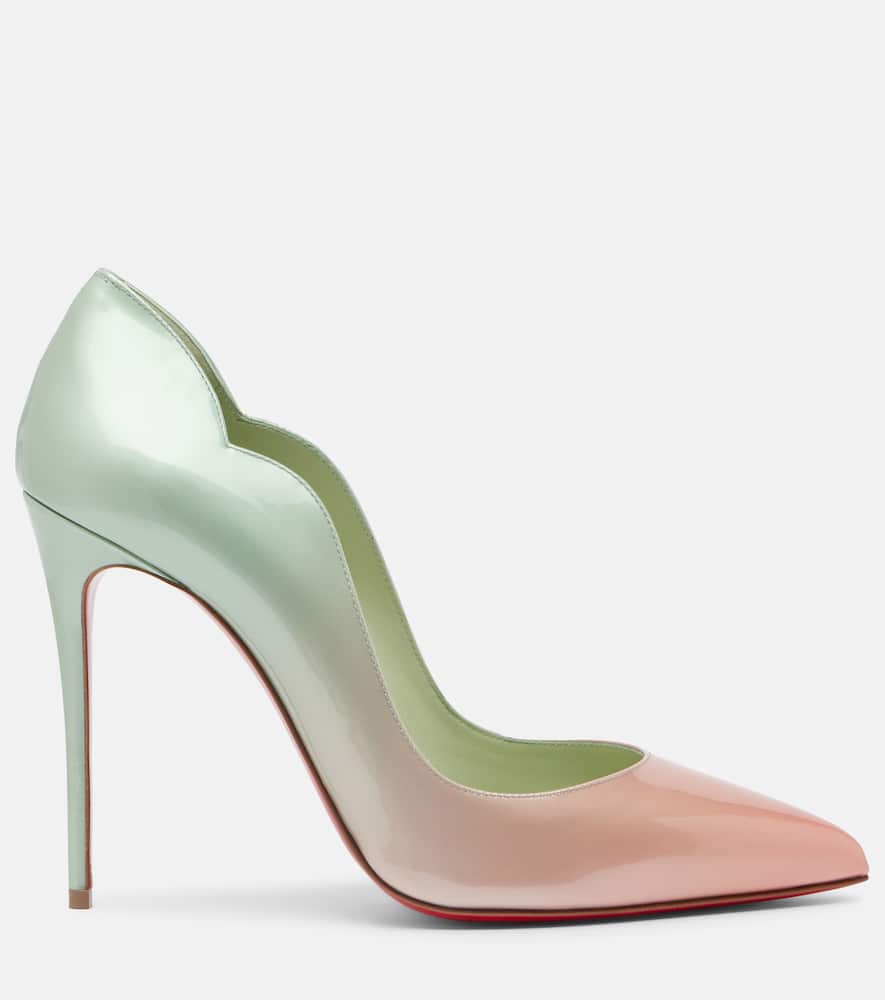 Christian Louboutin Hot Chick 100 Ombre Patent Leather Pumps In Multi
