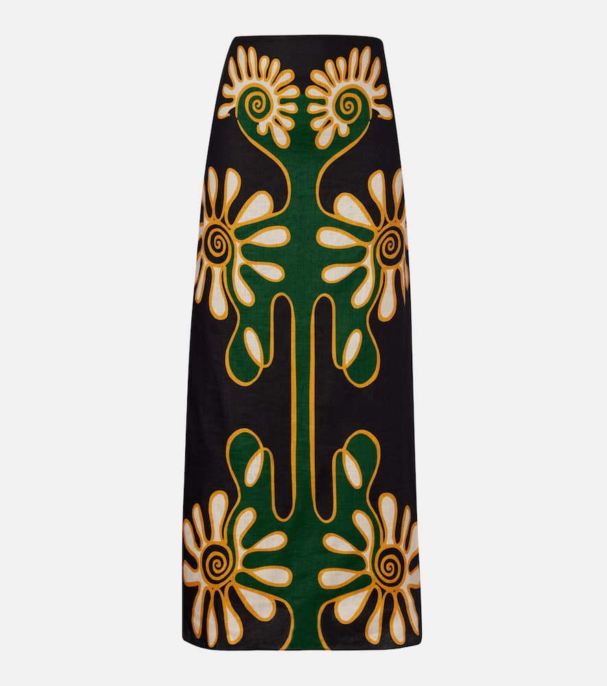 Midirock Celina aus Leinen