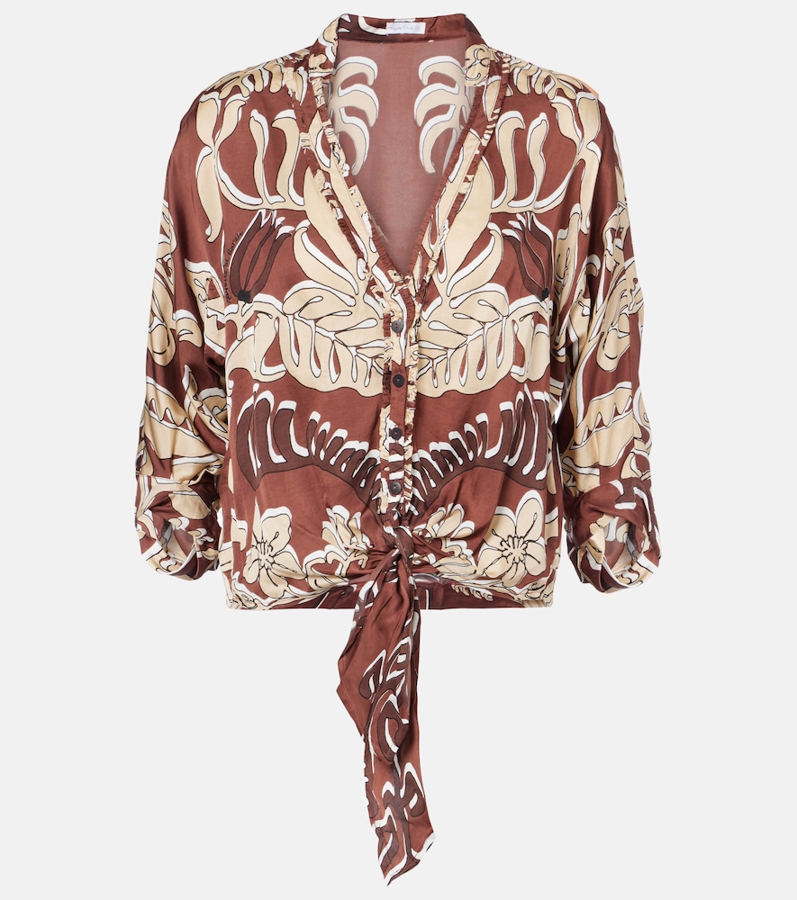 Poupette St Barth Azia printed top