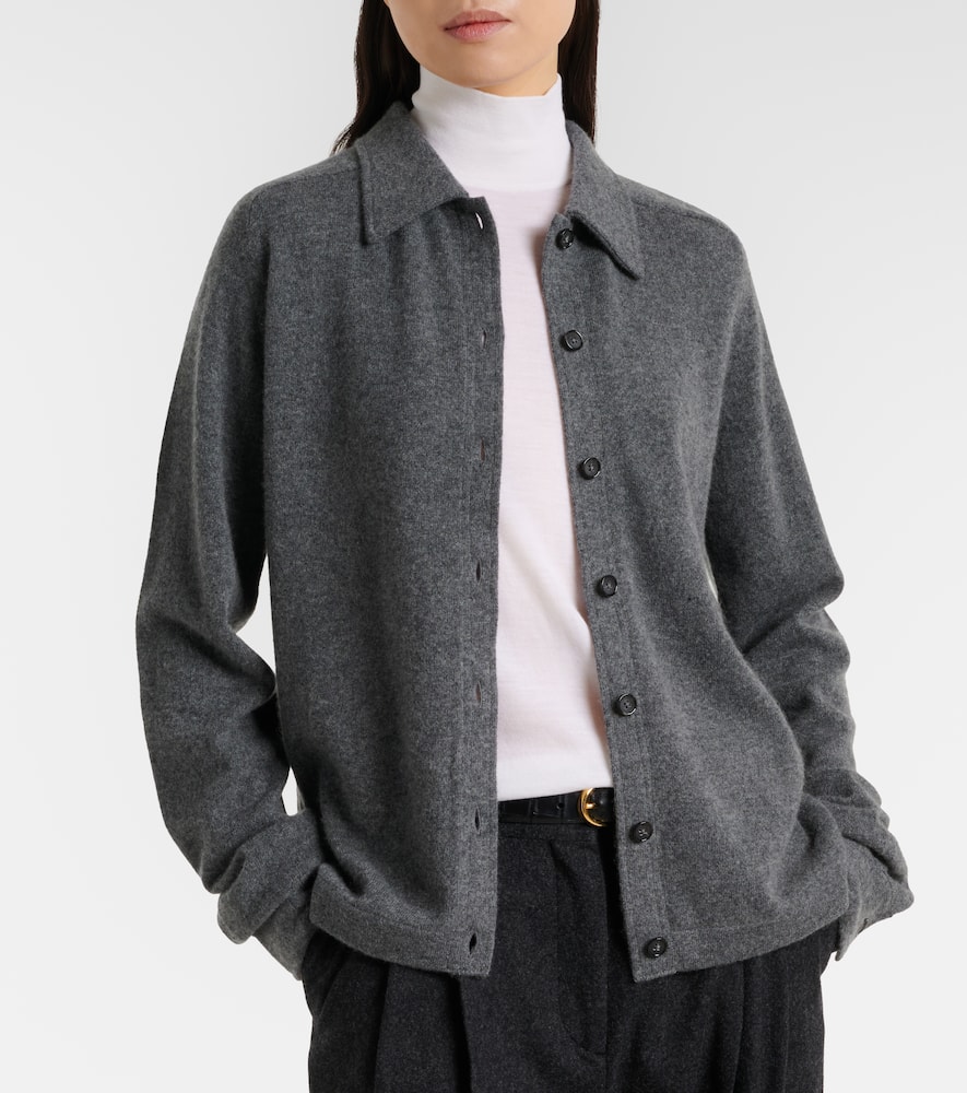 Totême Cashmere Cardigan In Gray