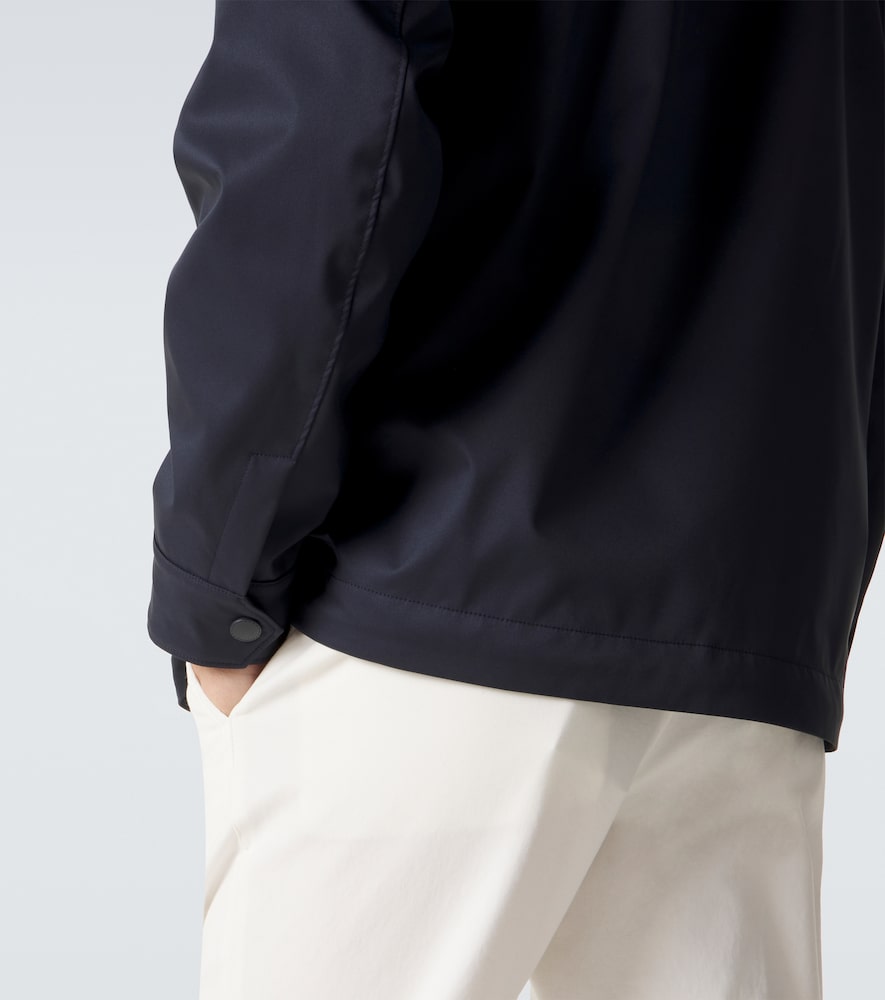  Canali Canali Blouson Mit Veloursleder 