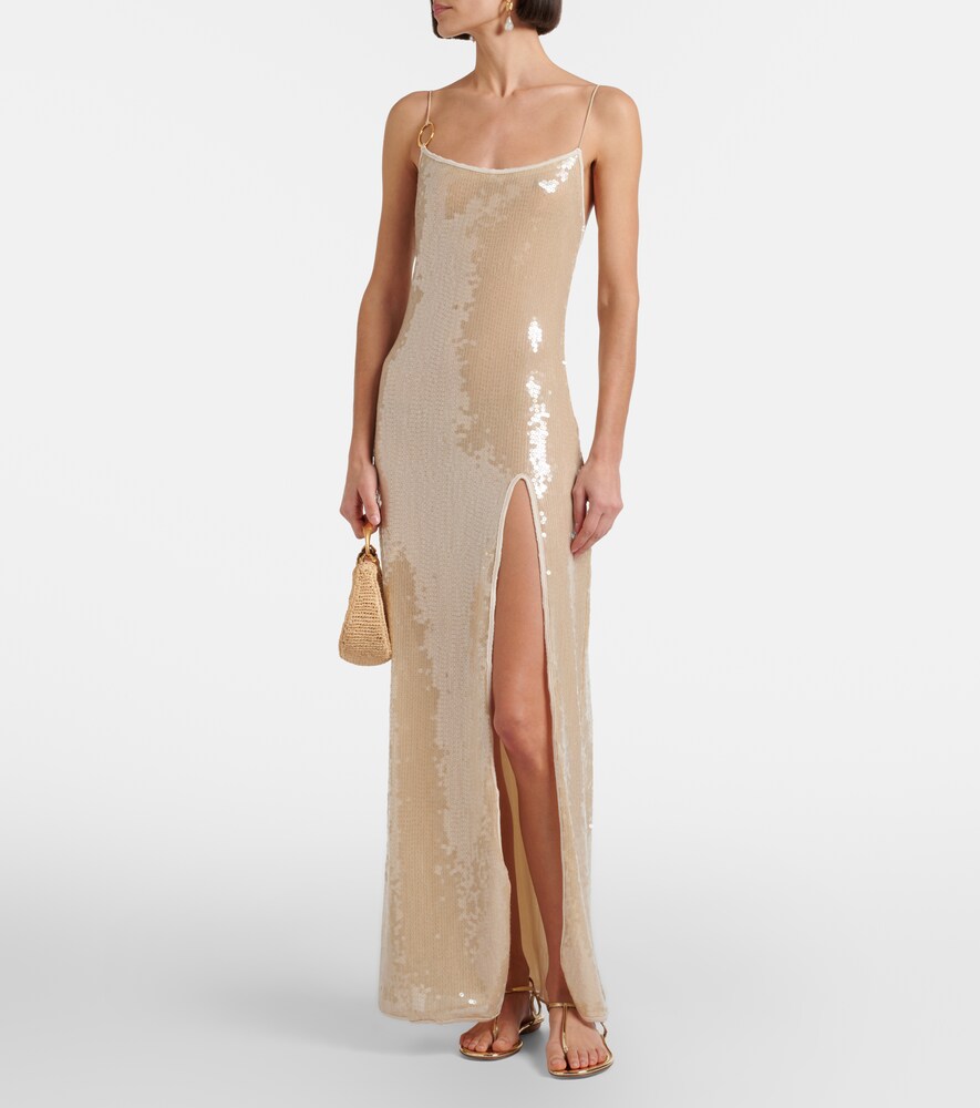  Oseree Osã©ree Marylin Sequined Maxi Dress 