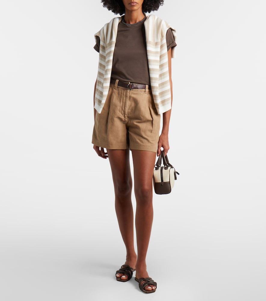 Brunello Cucinelli Monili cotton-blend T-shirt
